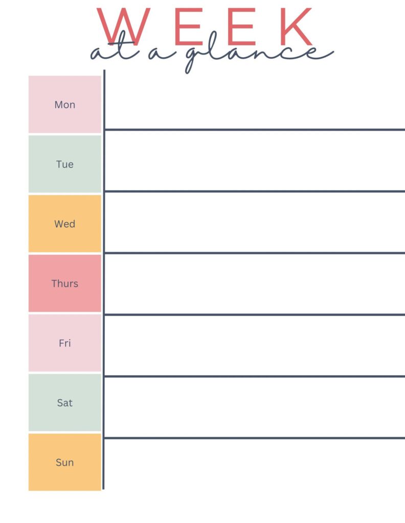 Days Of The Week Planner Printable – Weekly Planner, Printable PDF, Days of the Week Planner, Printable … Days Of The Week Planner Printable - Weekly Planner, Printable PDF, Days of the Week Planner, Printable ...