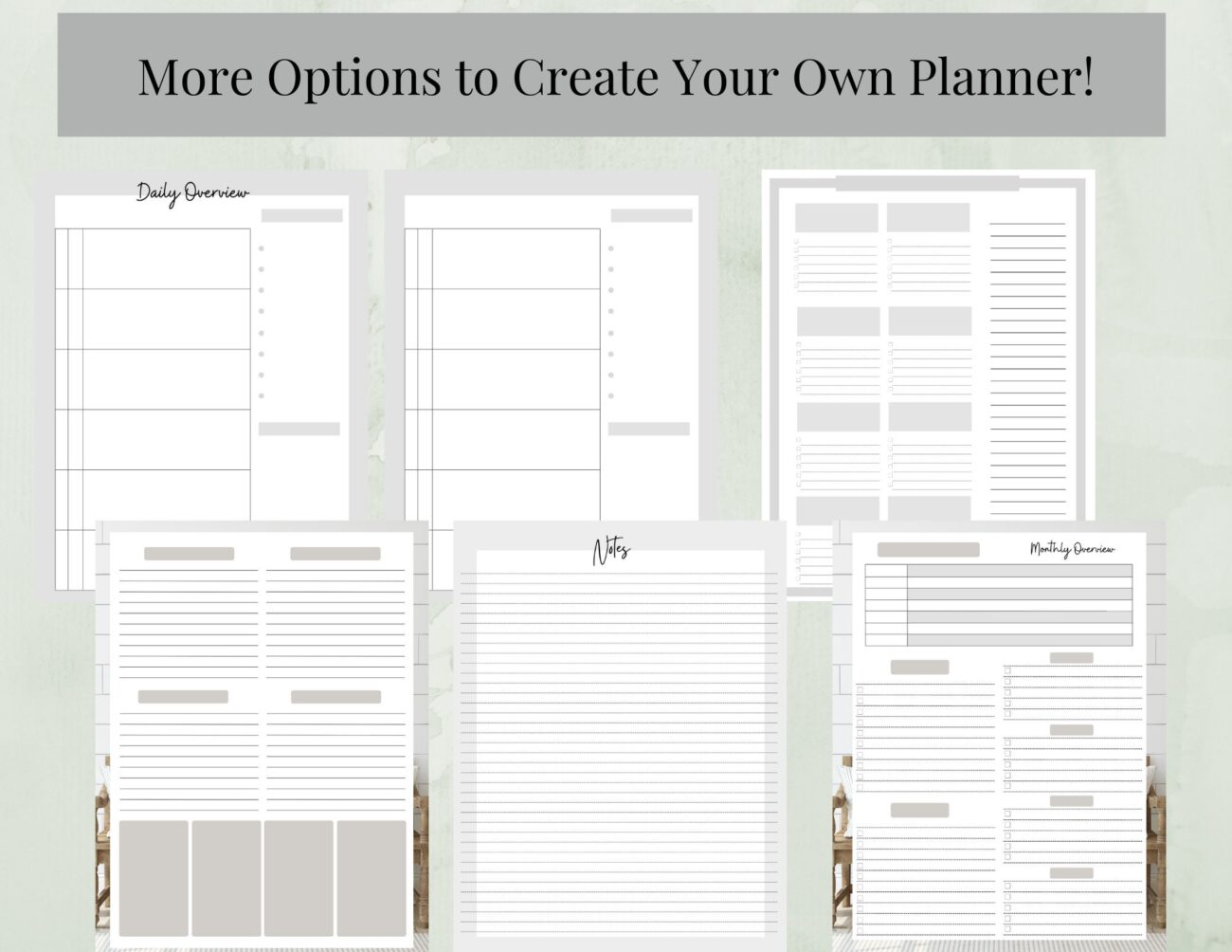 Design Your Own Planner Pages Free - Create Your Own Planner All the Pages to Create Your Own Planner - Etsy