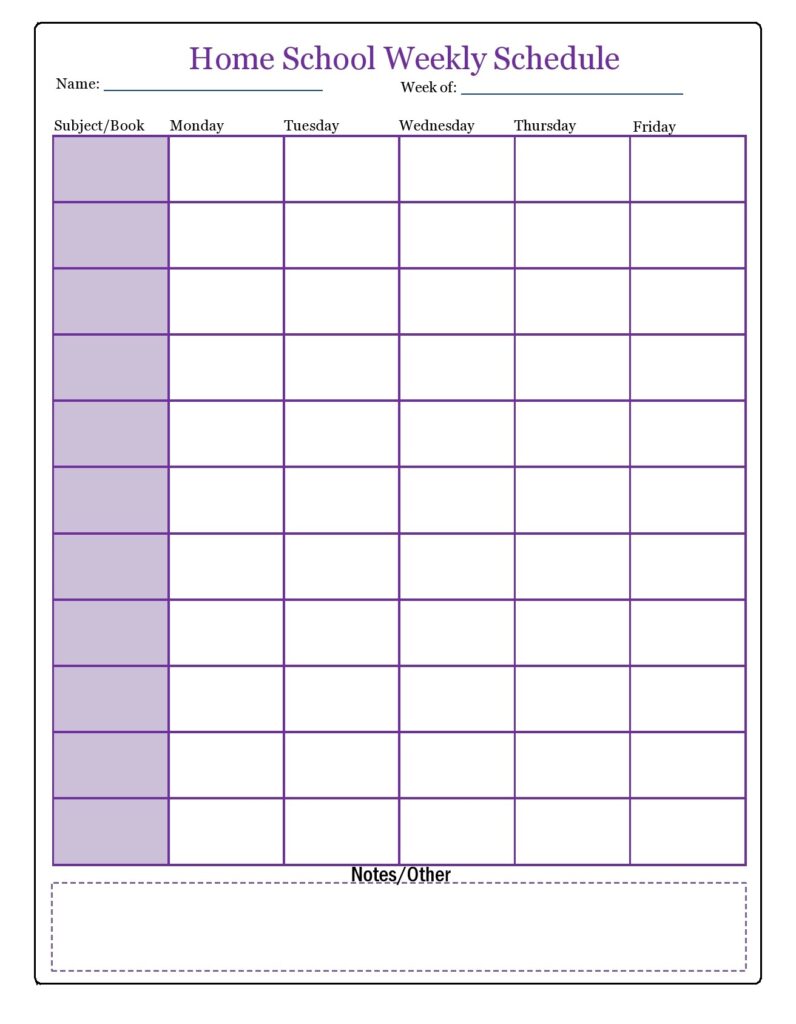 Editable Homeschool Schedule Template Homeschool Schedule Template … Editable Homeschool Schedule Template Homeschool Schedule Template ...