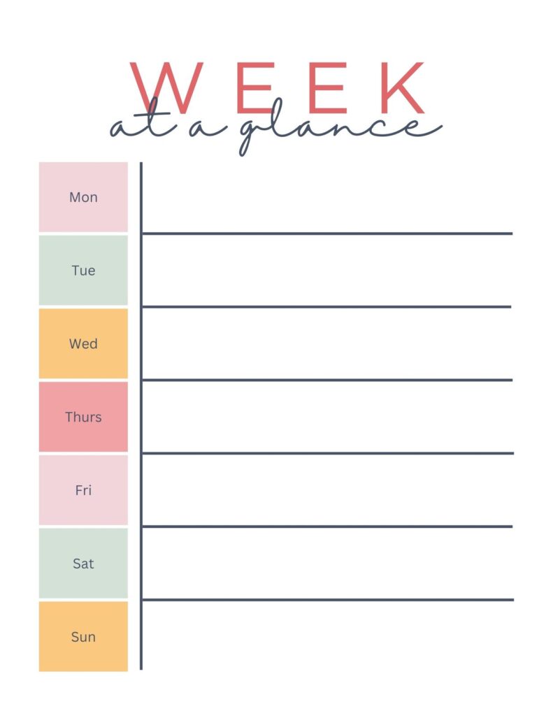 Free and customizable weekly planner templates – Worksheets Library Free and customizable weekly planner templates - Worksheets Library