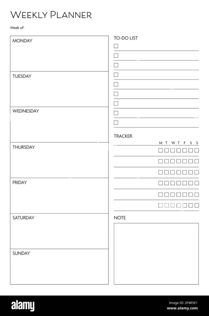 Free Black And White Planner Printables - Free Printable Templates