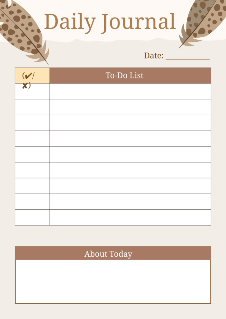 Free Daily Journal Template to Edit Online Free Daily Journal Template to Edit Online