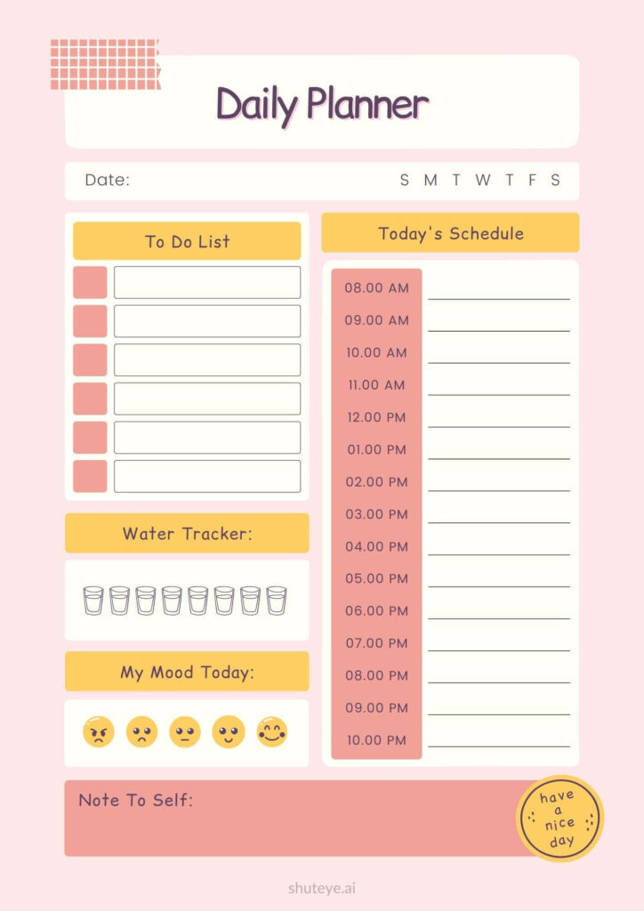 Free Daily Planner For Students at Sergio Hasting blog Free Daily Planner For Students at Sergio Hasting blog