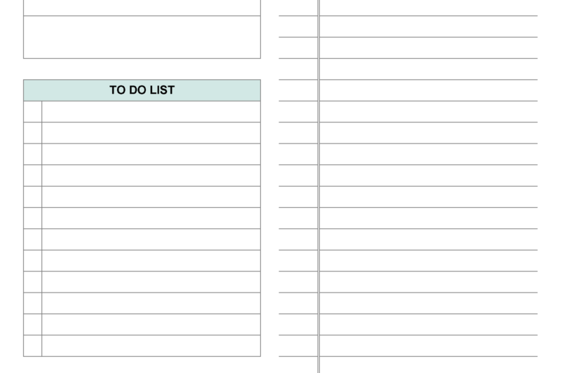 Free Daily Planner Template Word