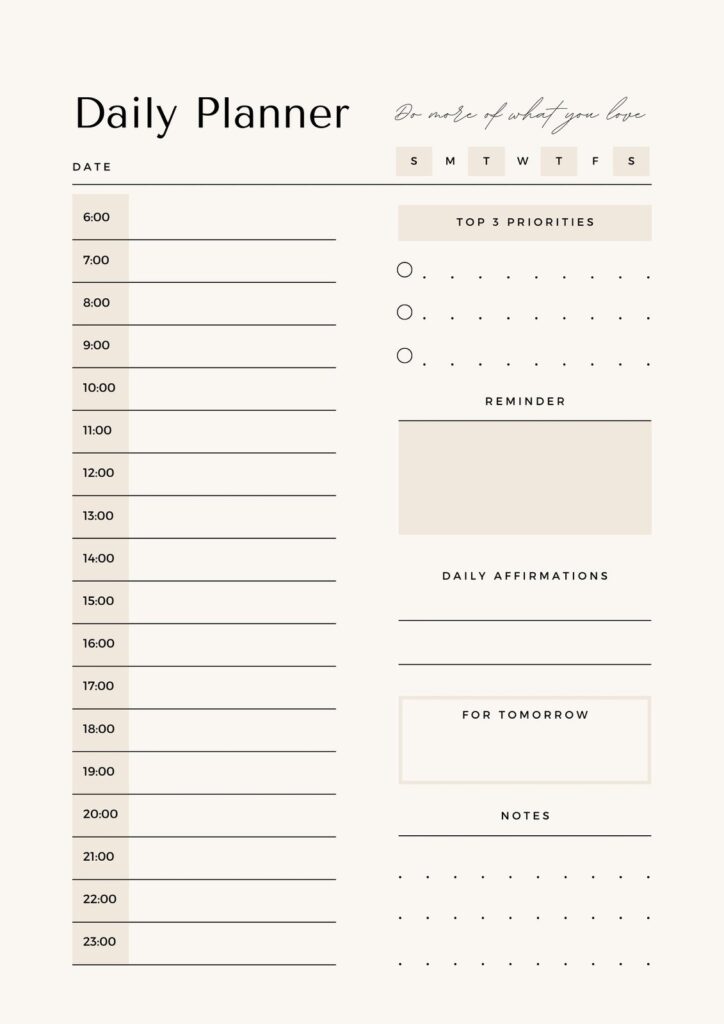 Free daily planner templates to customize – Worksheets Library Free daily planner templates to customize - Worksheets Library