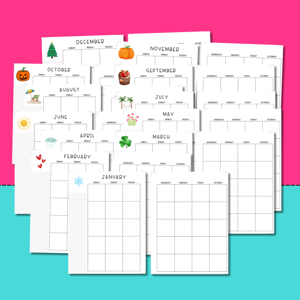Free Happy Planner Monthly Printables - Free Printable Journal Paper - Planning Inspired