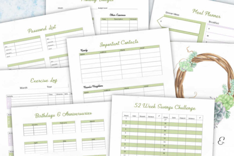 Free Mini Binder Planner Printables - Free Mini Organizational Binder Printable 7 Page | Planner - Savor + Savvy