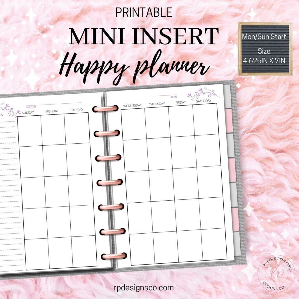 Free Mini Happy Planner Inserts – Mini Happy Planner Inserts, Undated Monthly Vertical Layout, Two Page … Free Mini Happy Planner Inserts - Mini Happy Planner Inserts, Undated Monthly Vertical Layout, Two Page ...