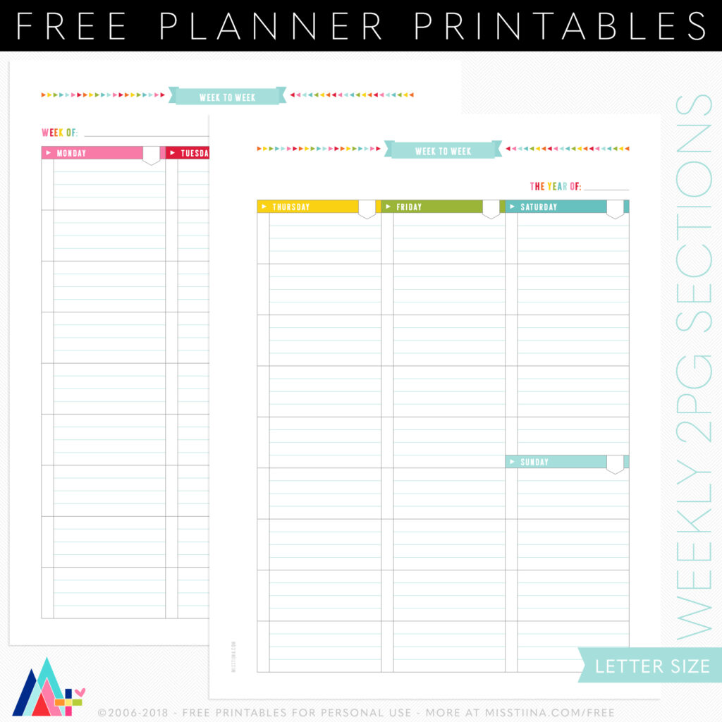 FREE Personal Size Planner Printables | FREE Printables