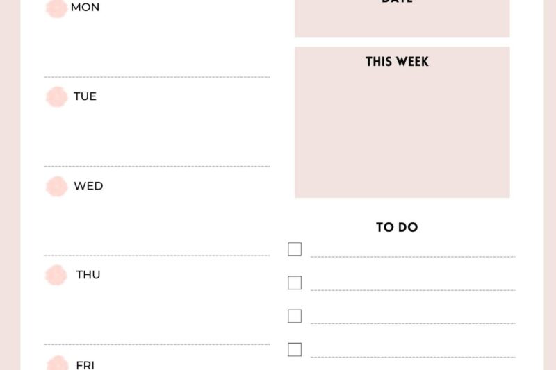 Free Planner Pages To Print