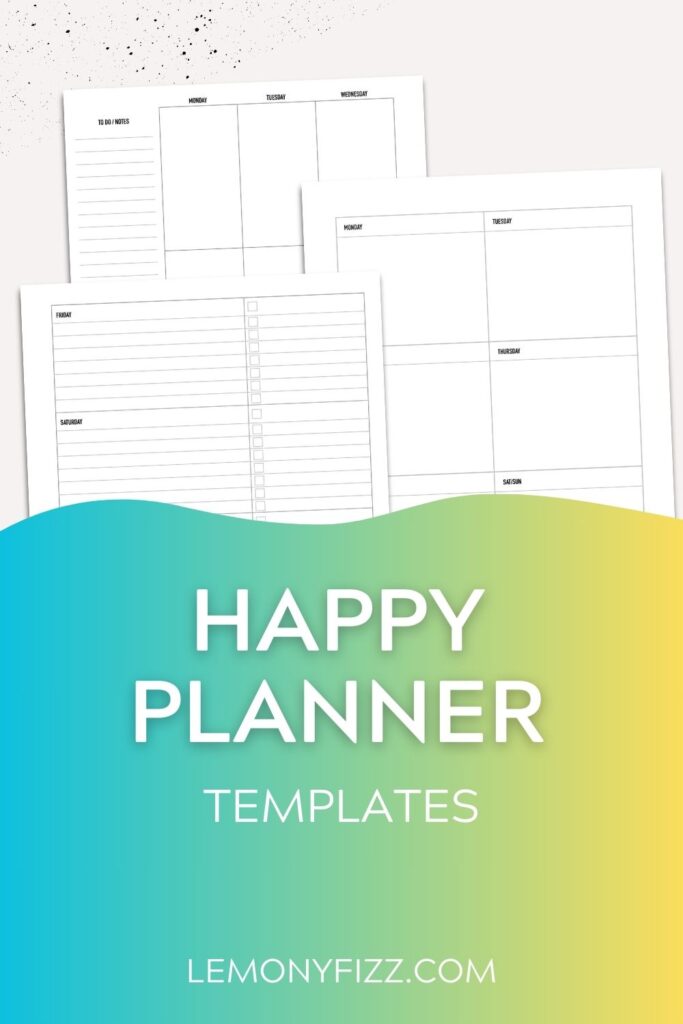 Free Planner Printables Happygolucky