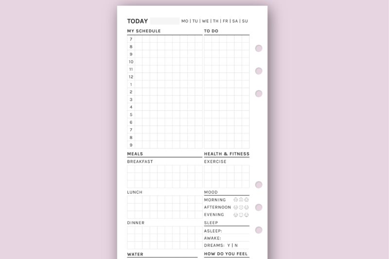 Free Planner Printables Personal Size
