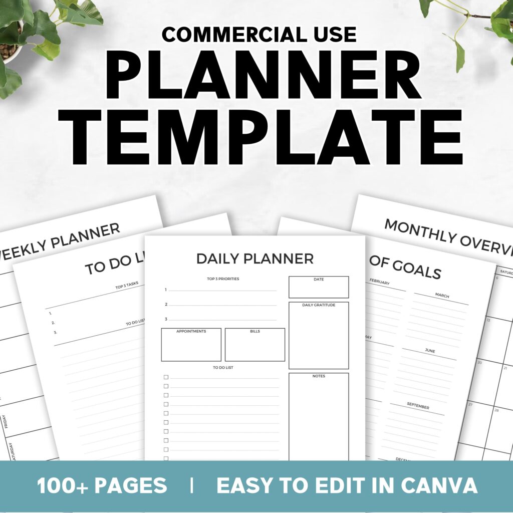 Free Planner Templates For Commercial Use – Commercial Use Planner Template, Canva Planner Template, Editable … Free Planner Templates For Commercial Use - Commercial Use Planner Template, Canva Planner Template, Editable ...