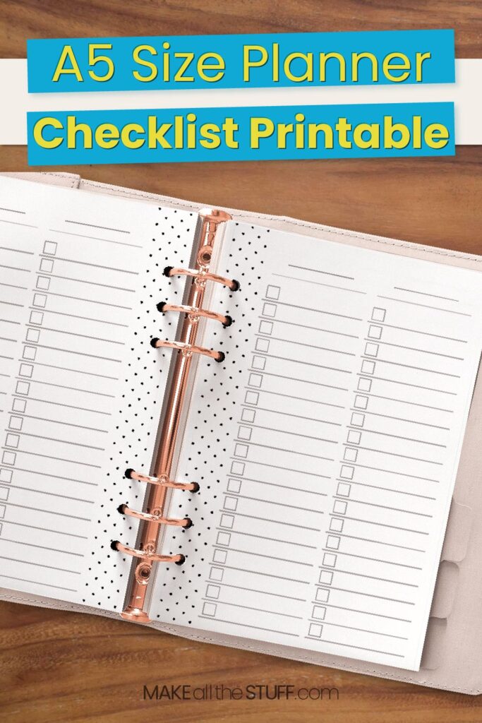 Free Printable A5 Planner Inserts