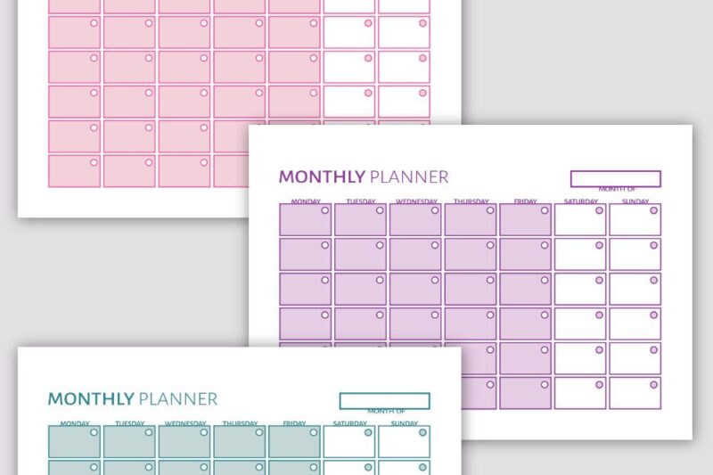 Free Printable A6 Planner Inserts - Free A6 Planner Printables - Printable Templates