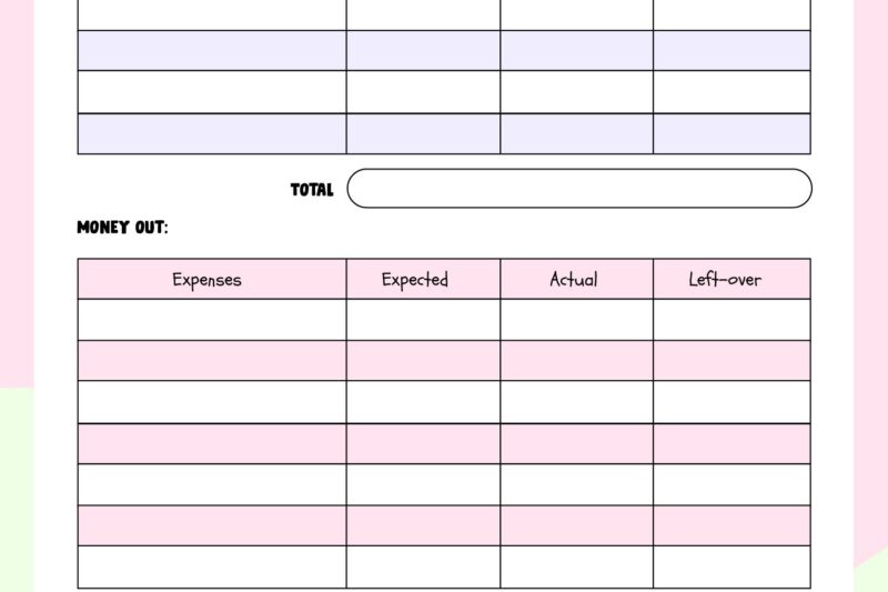 Free Printable Bi-Weekly Budget Planner