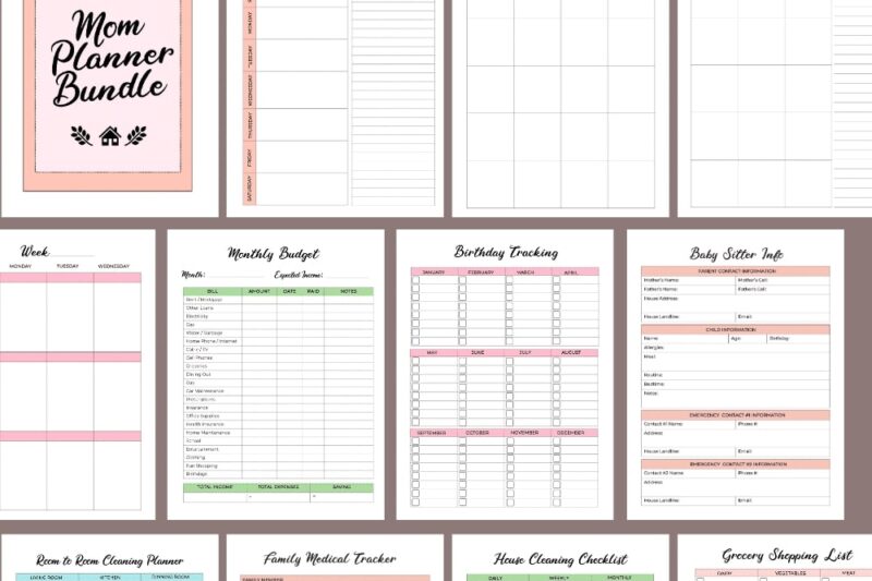 Free Printable Busy Mom Planner - Free printable planner busy mom, Download Free printable planner busy ...