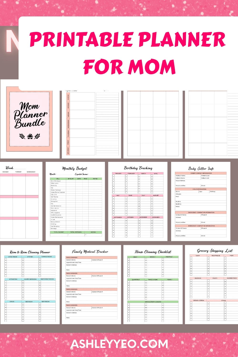 Free Printable Busy Mom Planner - Free printable planner busy mom, Download Free printable planner busy ...