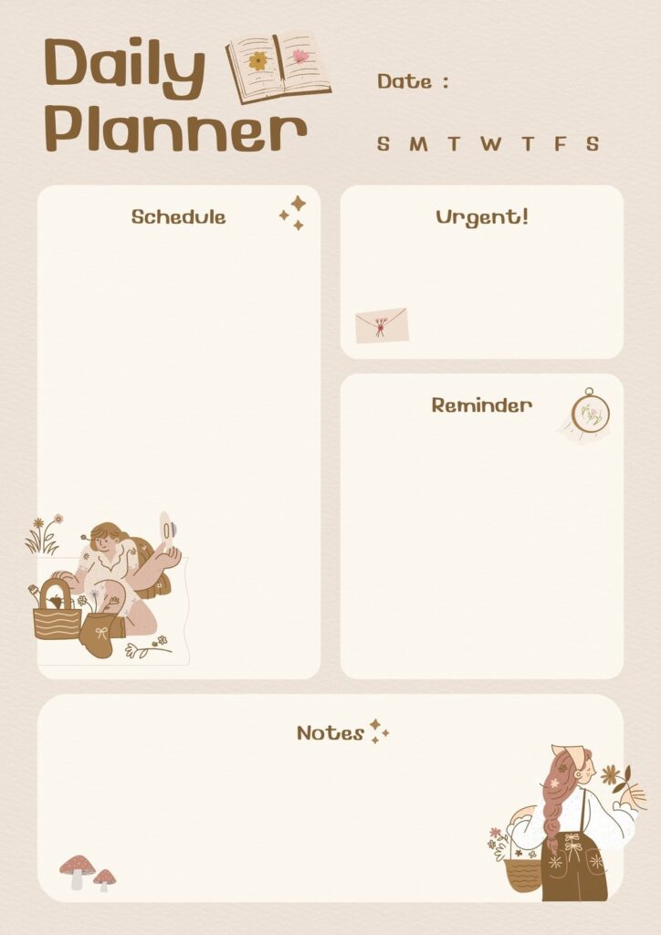 Free printable cute planner templates to edit online - Worksheets Library
