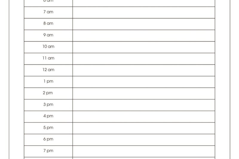 Free Printable Daily Planner For Work