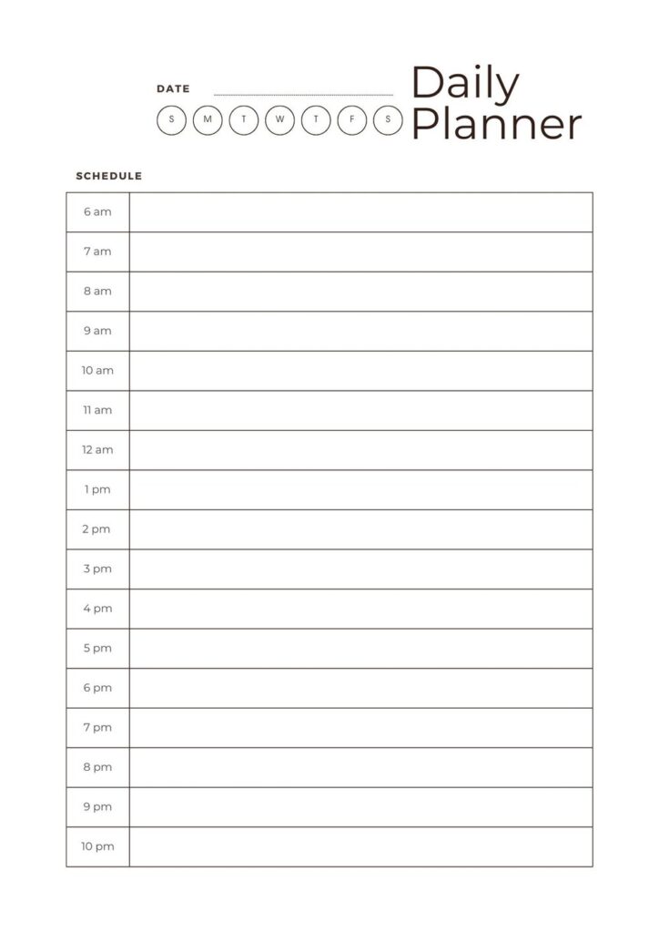 Free printable daily planner pages, Download Free printable daily ...