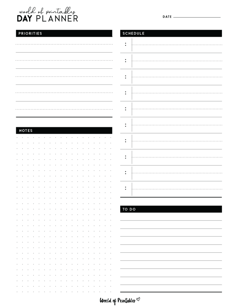 Free printable daily planner pages, Download Free printable daily … Free printable daily planner pages, Download Free printable daily ...