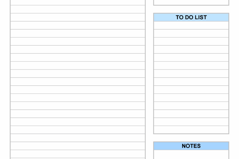 Free Printable Daily Planner Sheets