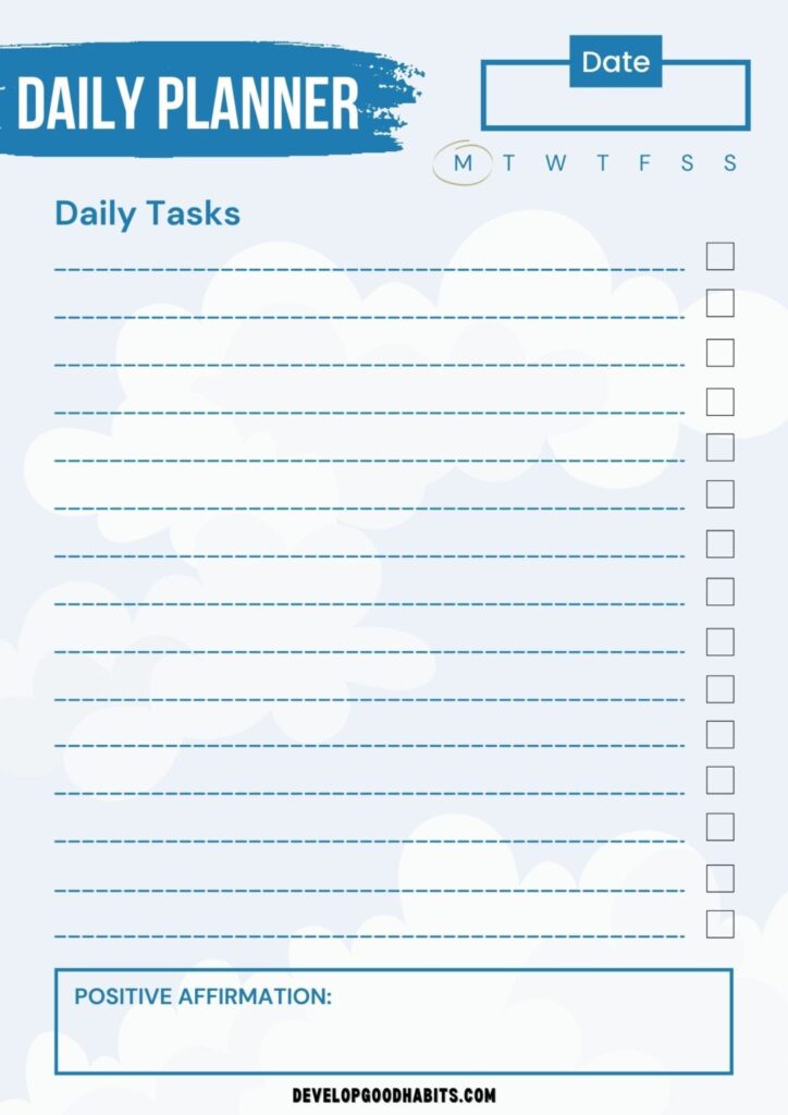 Free Printable Daily Planner Sheets: Plan Now! – Printables for Everyone Free Printable Daily Planner Sheets: Plan Now! - Printables for Everyone