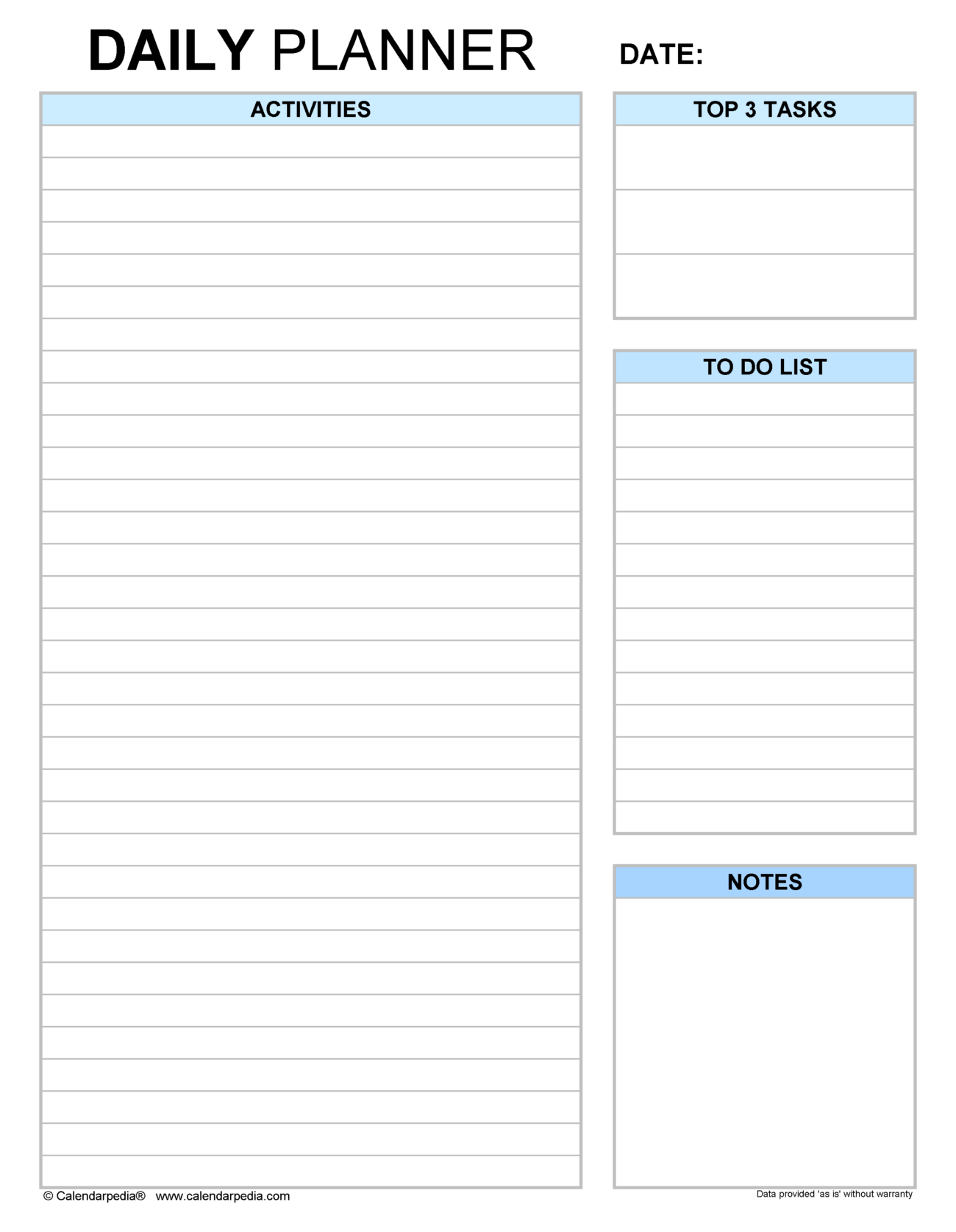 Free Printable Day Planner Sheets - Free Day Planner Printable – Get Organized Now! - Printables for Everyone