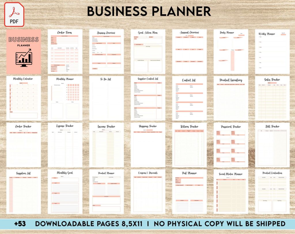 Free Small Business Planner Template | Free Printable Home … Free Small Business Planner Template | Free Printable Home ...