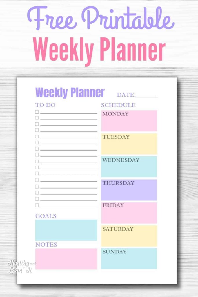 Planner Printables Cute - King Printables
