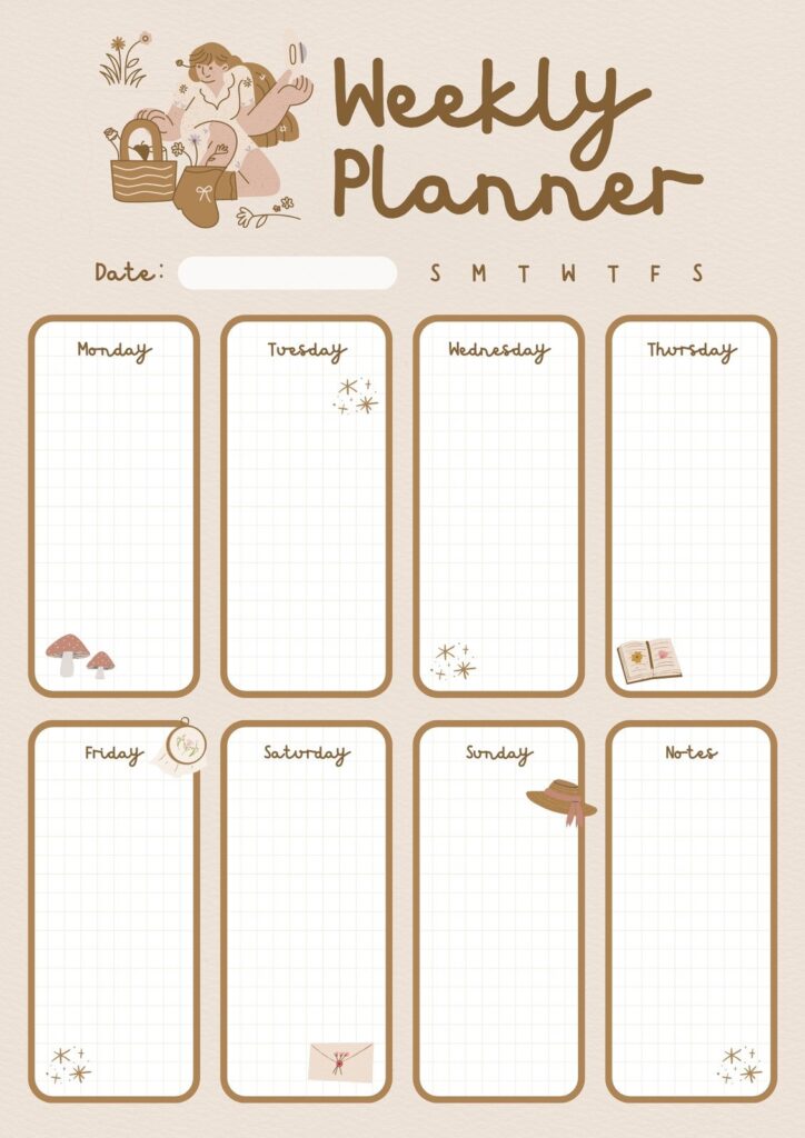 Printable Cute Planner – Printable