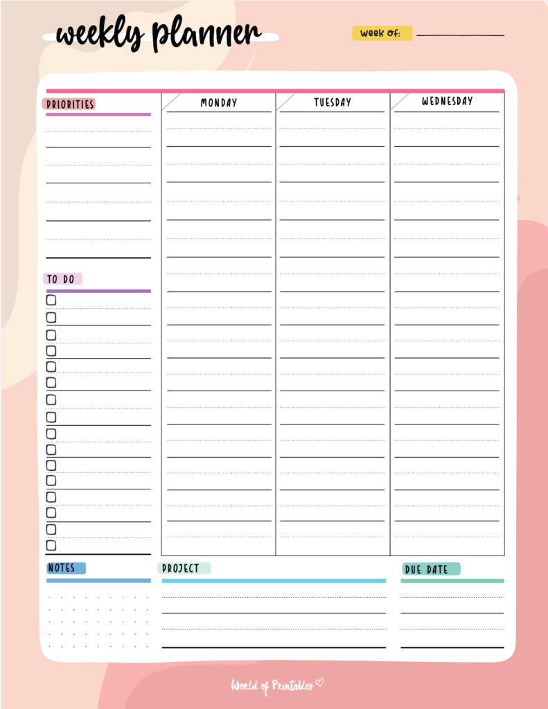 weekly planner printable – Images | Picstank.com weekly planner printable - Images | Picstank.com